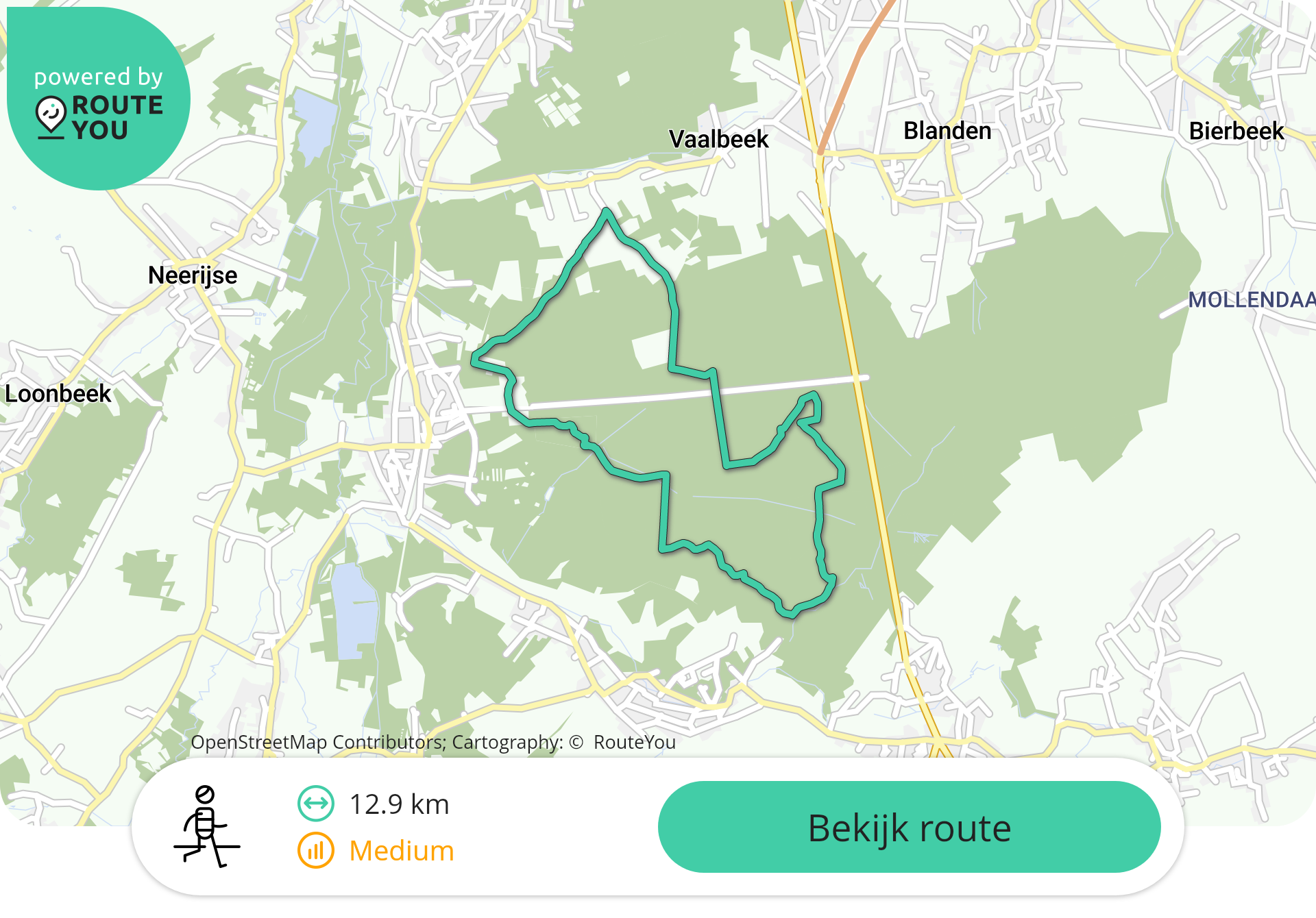 Meerdaalwoud vanaf parking speelbos
