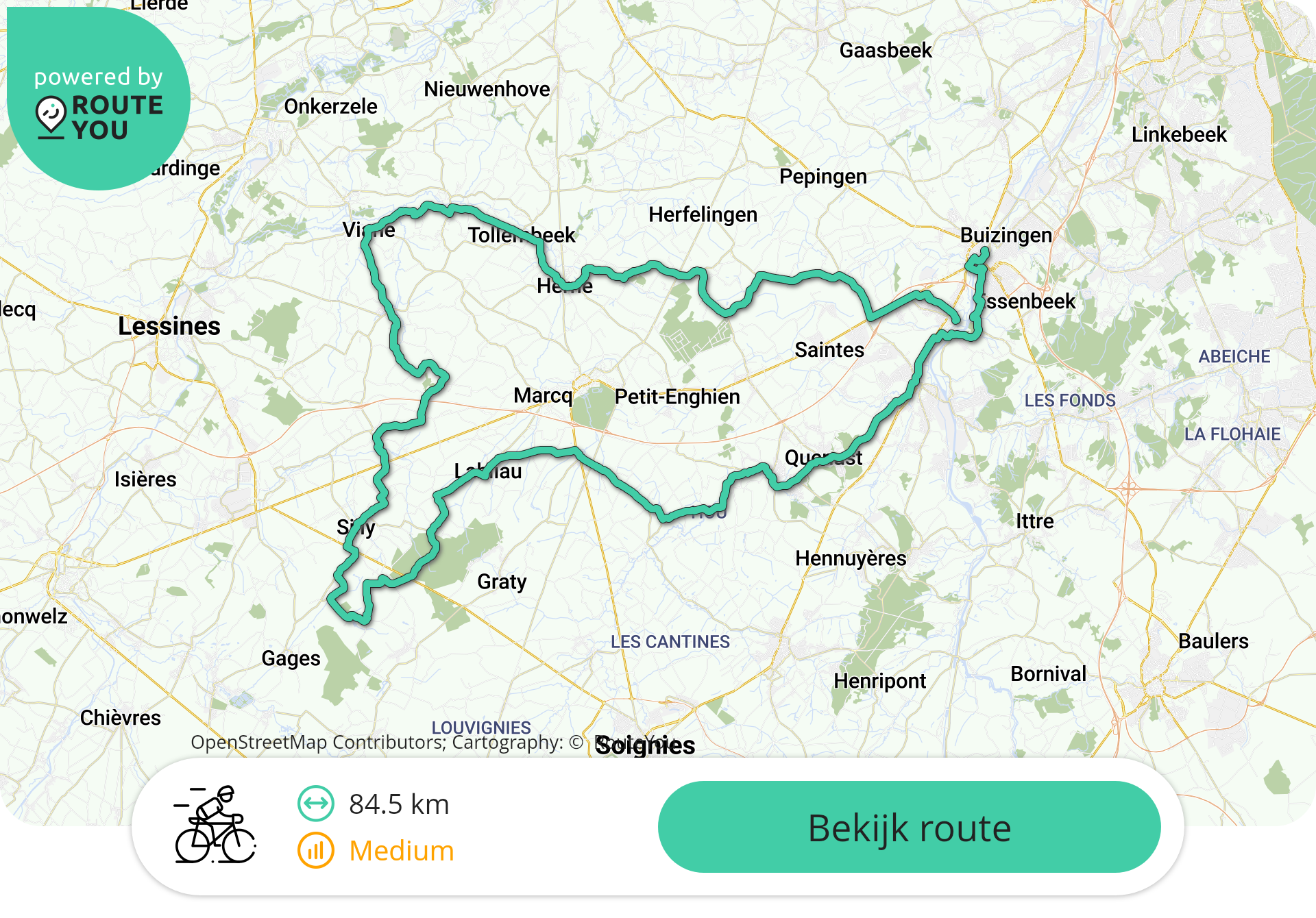 84.5km Halle -Fouleng- Lembeek