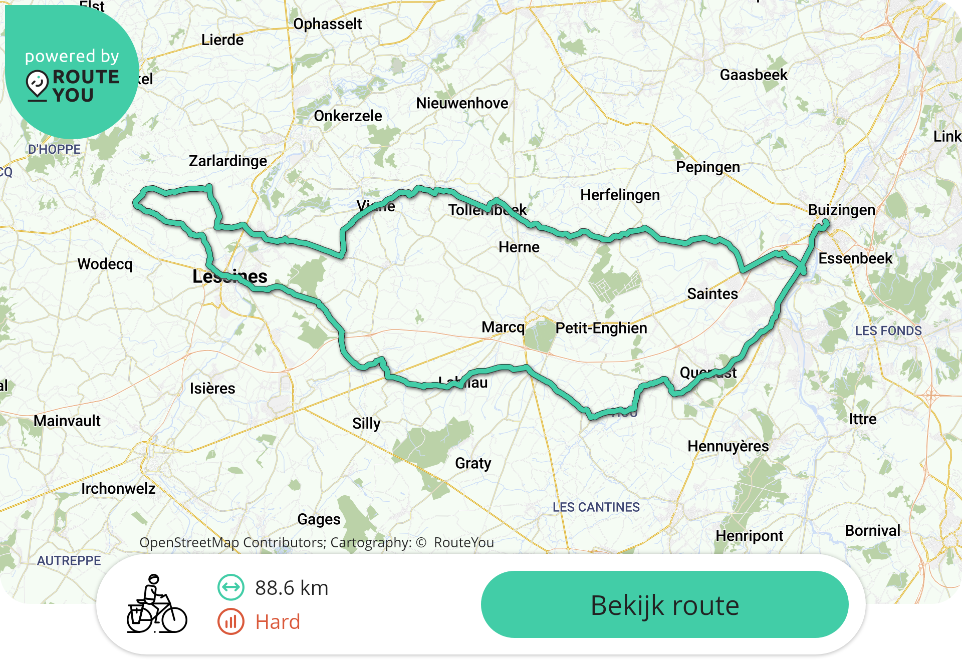 88.6 KM Halle-Vloesberg-Lembeek