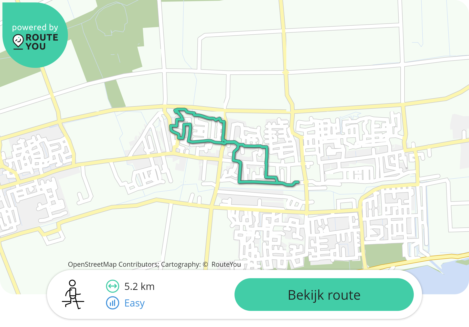 5 km route dinsdag 26 mei 2026