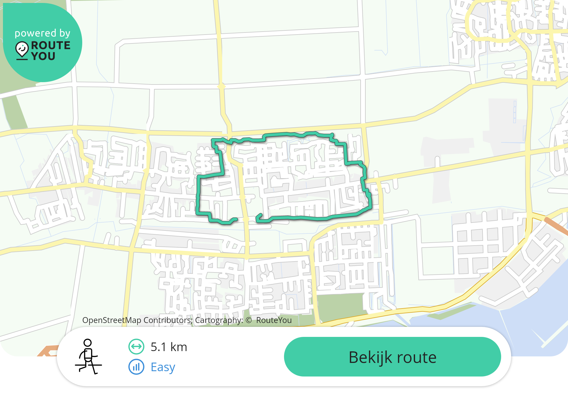 5 km route vrijdag 29 mei 2026