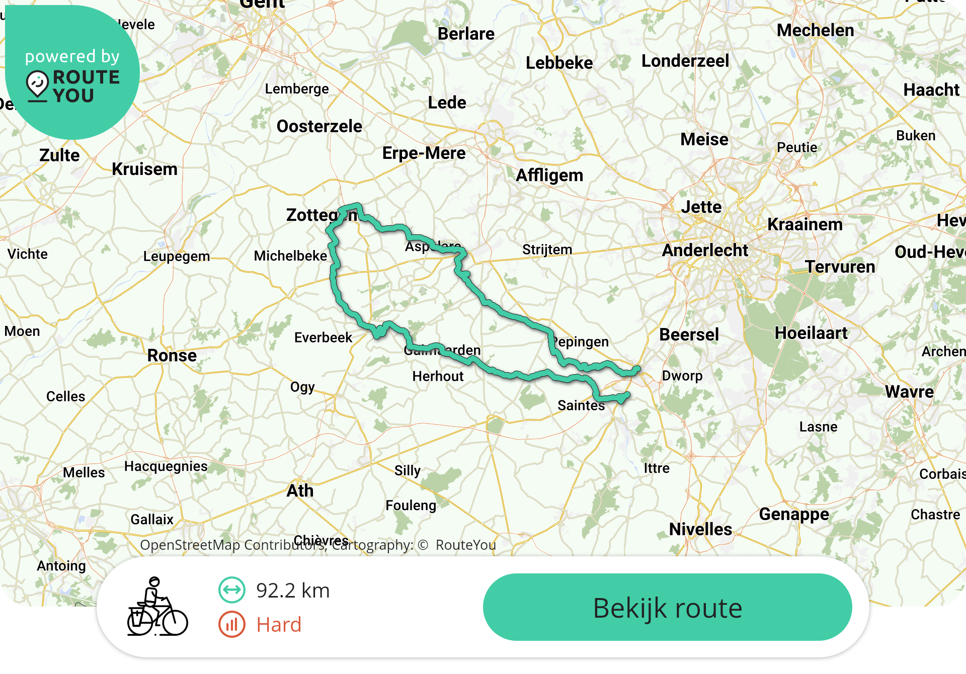 92.2km Halle-Zottegem-Lembeek