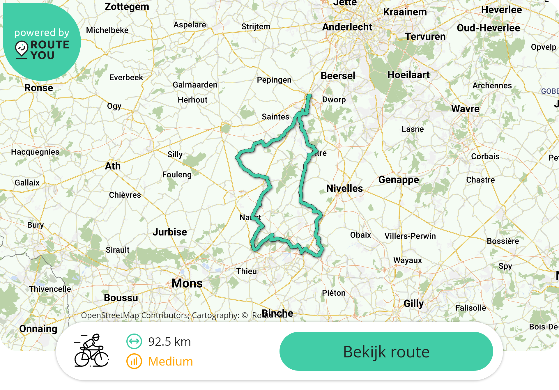 92.5 KM Halle-Longsart-Lembeek