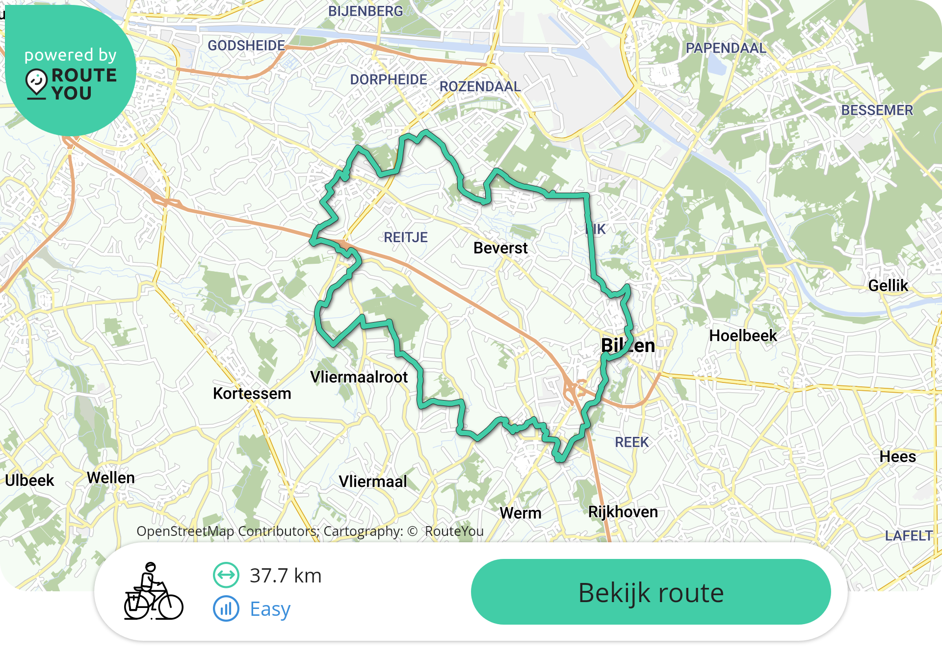 Fietsroute Limburg