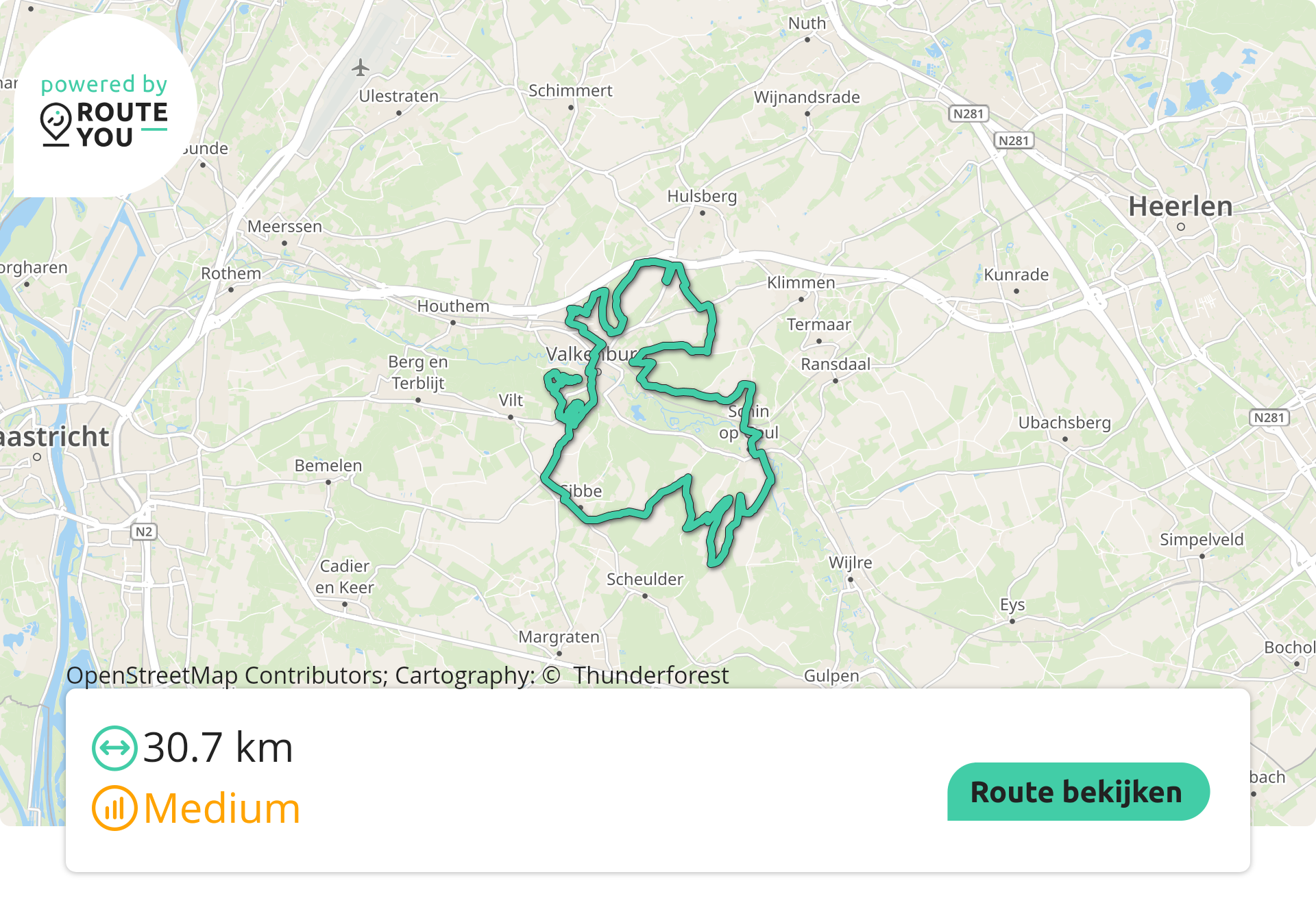 Valkenburg Cauberg MTB-route