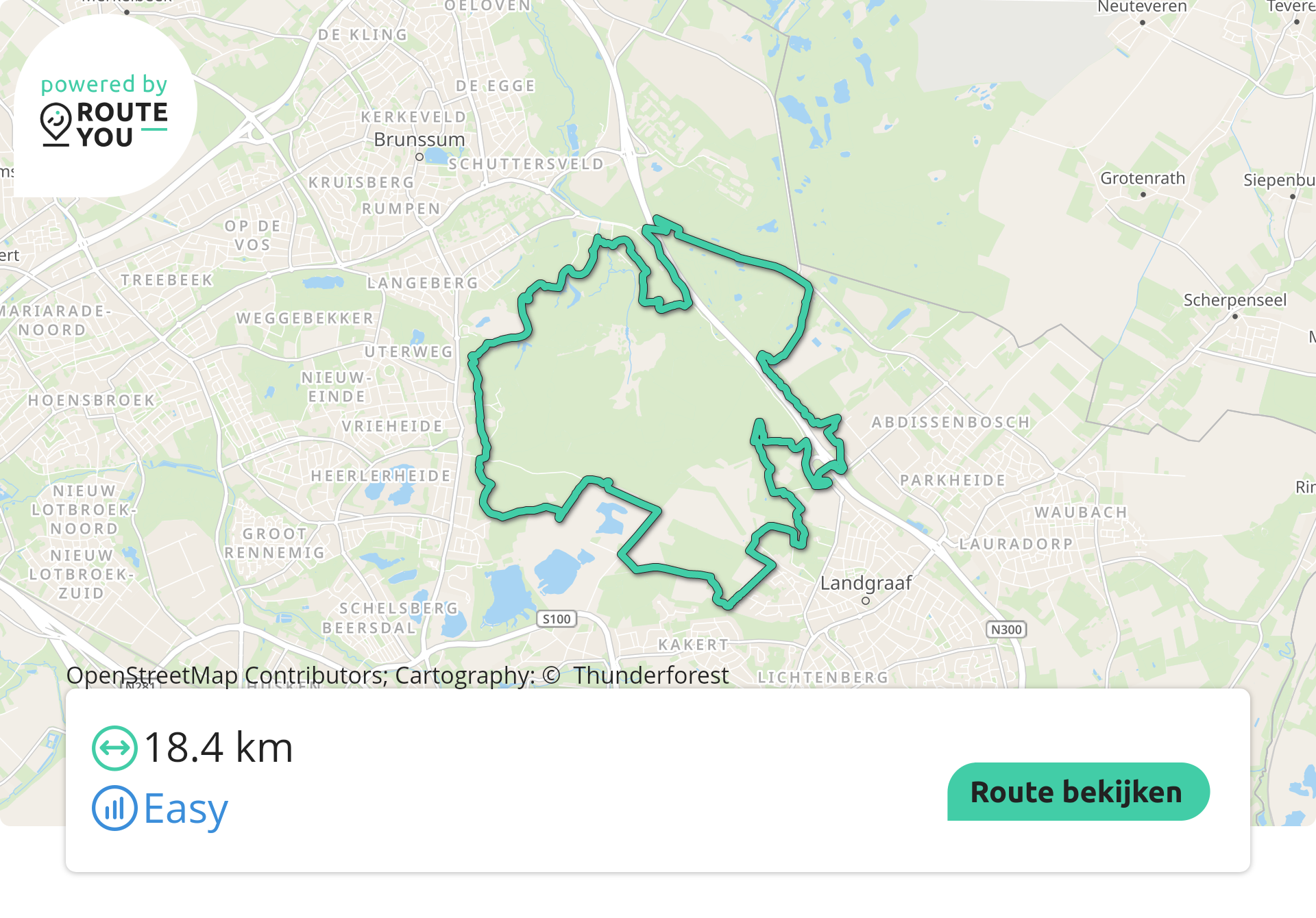 Parkstad Brunssummerheide MTB-route