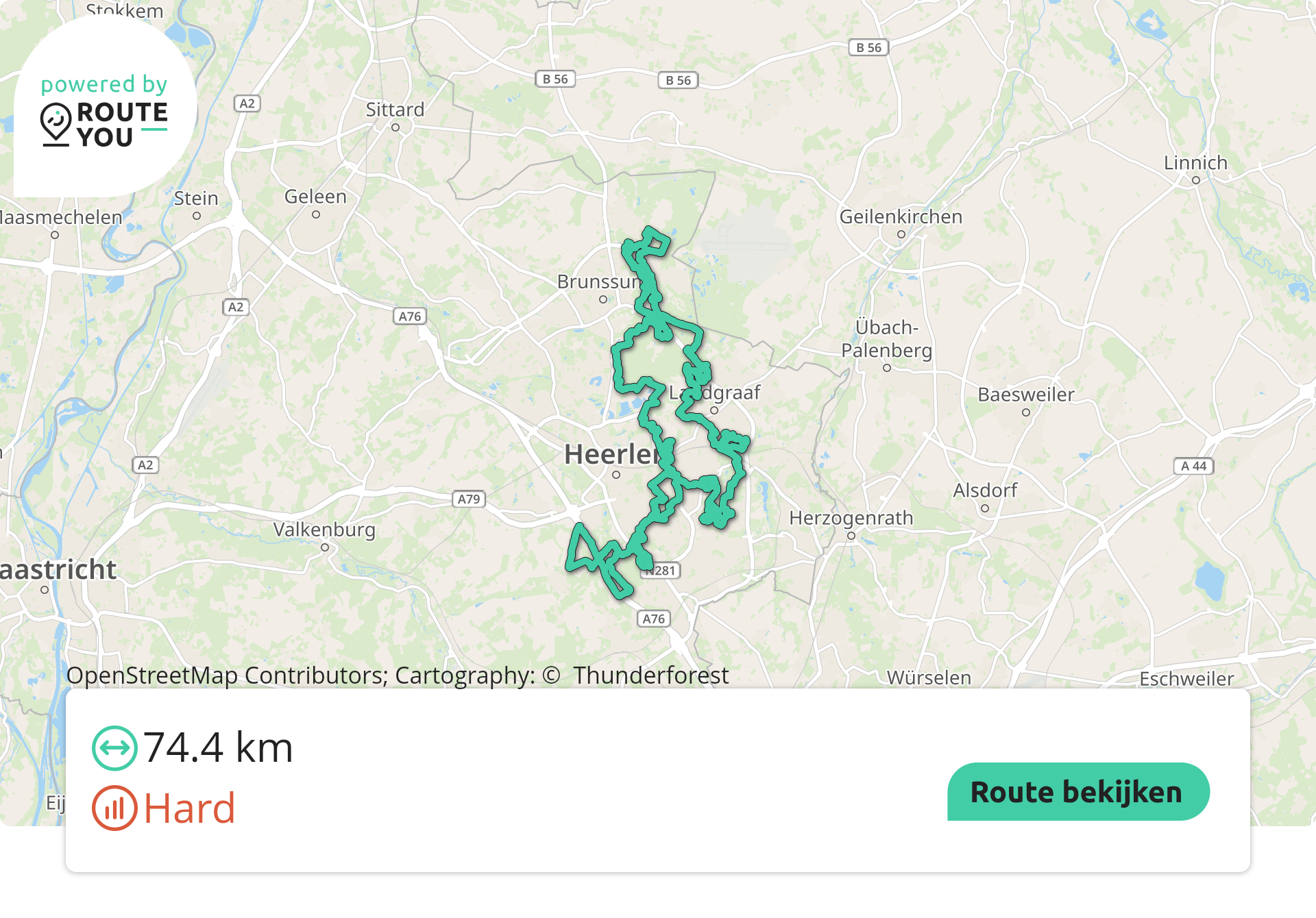 Parkstad Landgraaf Combinatietraject MTB-route