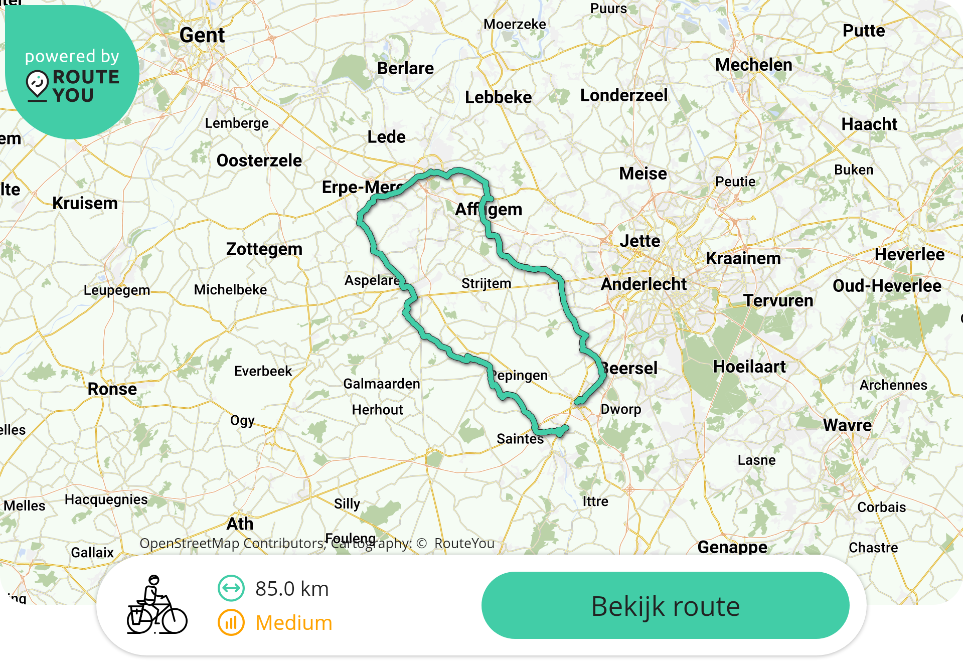 85km Halle-Aalst-Erpe mere