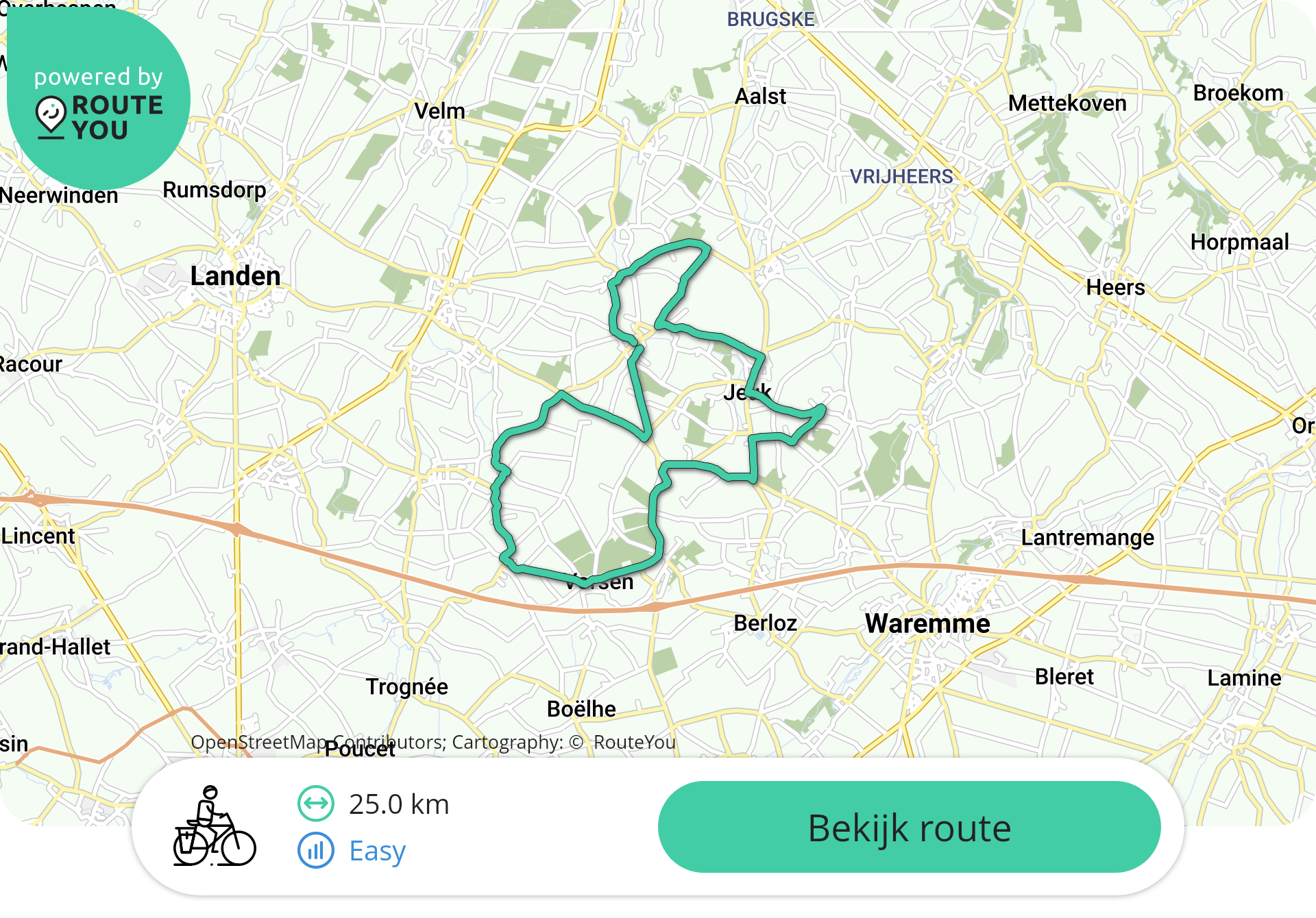 BK TTT fietsroute