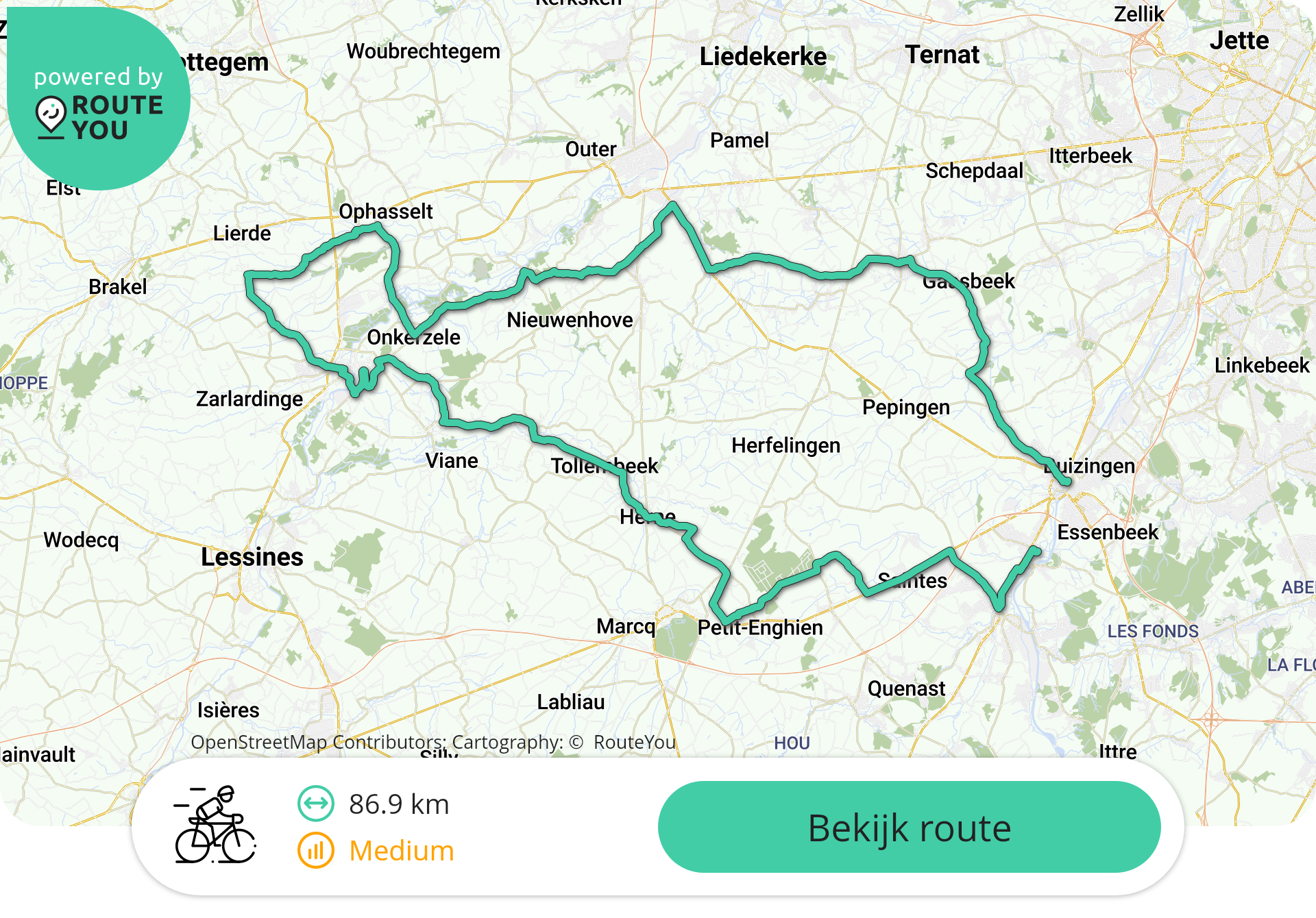 86.8 KM Halle-Lierde Lembeek