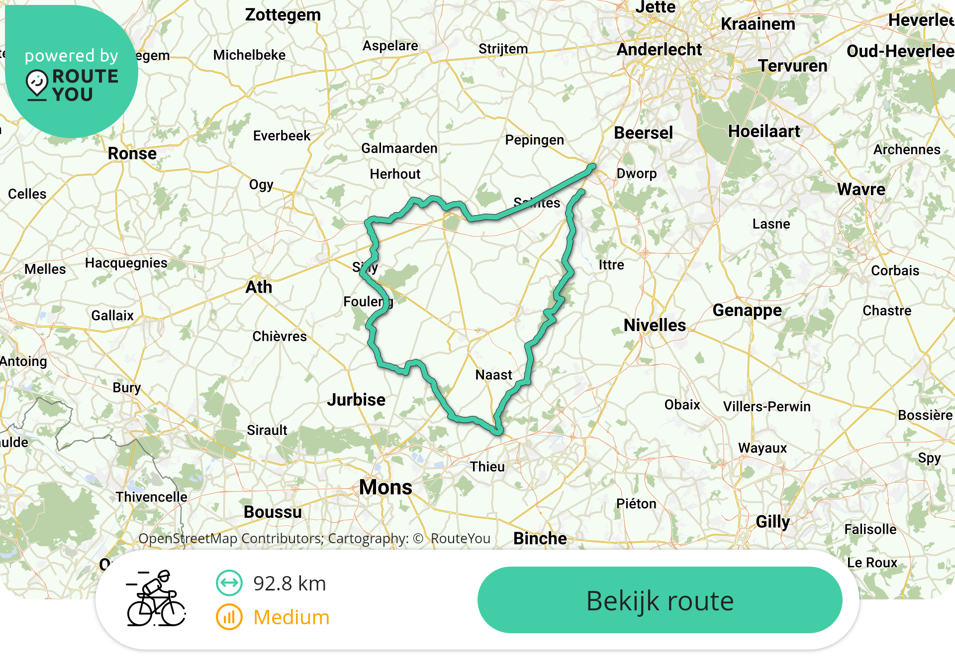 92.8 KM Halle-Le Roeulx- Lembeek
