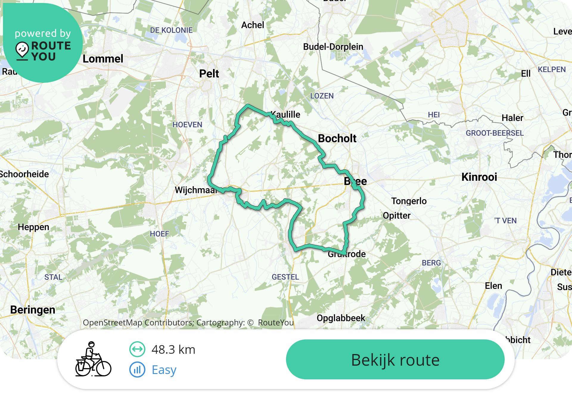 Fietsroute Limburg