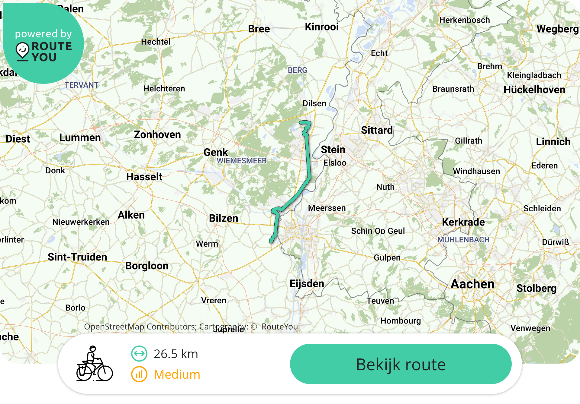 Fietsroute Limburg / Heers regio