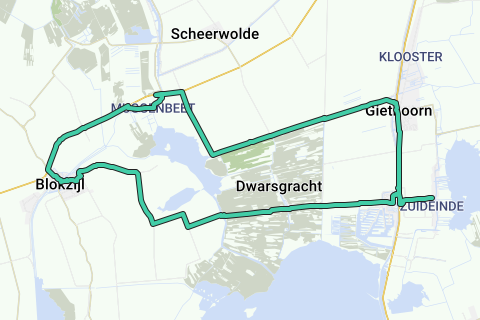 Muggenbeet-Giethoorn-Blokzijl - Muggenbeet - Recreatieve Fietsroute ...