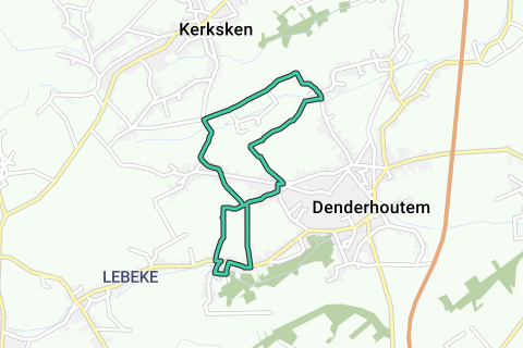 Denderhoutem Recreatieve wandelroute RouteYou