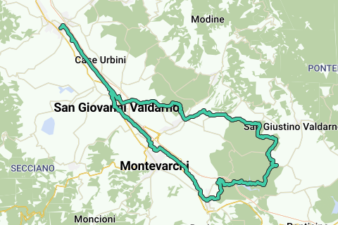 Figline e Incisa Valdarno Itinerario per camminata RouteYou