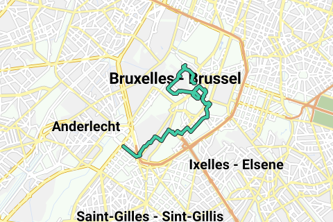 Wandelroute Brussel Brussel - Wandelroute | RouteYou