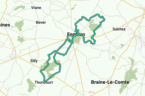 Edingen 57,5 km Park Edingen - Recreatieve fietsroute | RouteYou