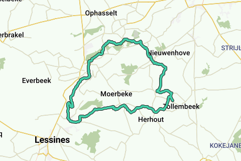 Tollembeek Deux Acren Recreatieve Fietsroute Routeyou