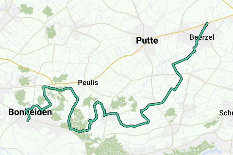 Bonheiden - Beerzel - Recreatieve fietsroute | RouteYou