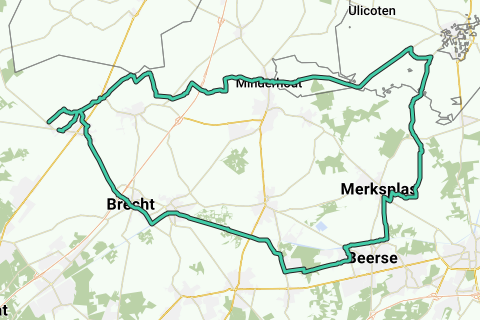Beerse Zondereigen - Racefietsroute | RouteYou