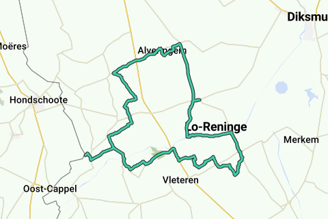 Loveringem - Chantal Fietsroute - Fietsroute | RouteYou