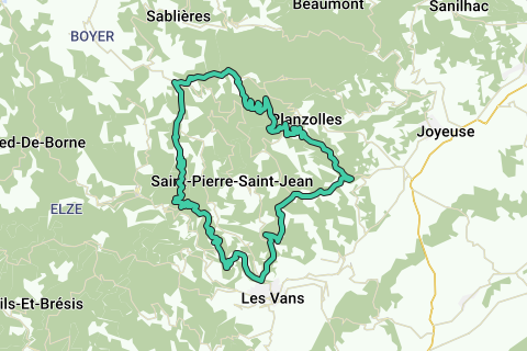 ten tweede Calligrapher Gewond raken MTB-Ardèche: Les Vans - Mountainbikeroute | RouteYou