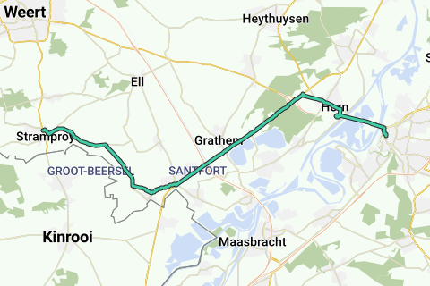 Stramproy - Roermond 24 km - Recreatieve fietsroute | RouteYou