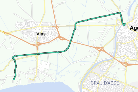 Vias - Agde - Wandelroute | RouteYou