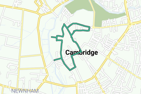 Cambridge Walking route RouteYou - 17261616 En 