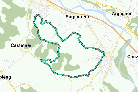 Biron Loop, Maslacq, Castetner - Mountain bike route | RouteYou