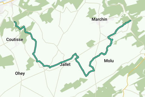 Andenne - Marchin - Recreatieve wandelroute | RouteYou