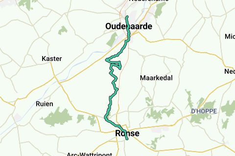 Ronse - Oudenaarde via Hotond en Koppenberg - Wandelroute | RouteYou