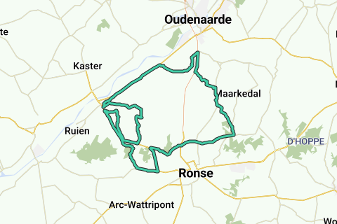 Mini-Ronde (Koppenberg + finale) - Racefietsroute | RouteYou