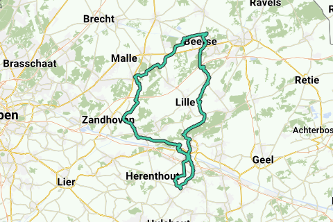 Petra-Marleen Beerse 75km - Racefietsroute | RouteYou