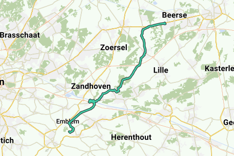 Kessel - Beerse - Racefietsroute | RouteYou