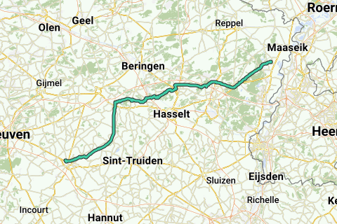 Rotem Map Tienen - Rotem - Racefietsroute | RouteYou