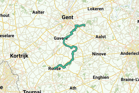 Run Ronse Wetteren - Ronse - Running route | RouteYou