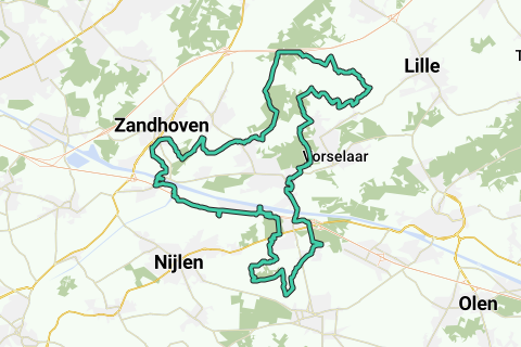Grobbendonk bk 51 km gravel - Wandelroute | RouteYou