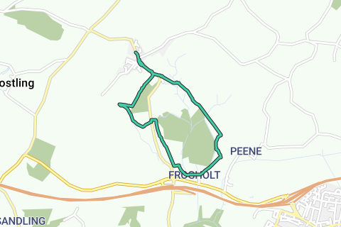 Gatekeeper Inn Etchinghill - Walking route | RouteYou