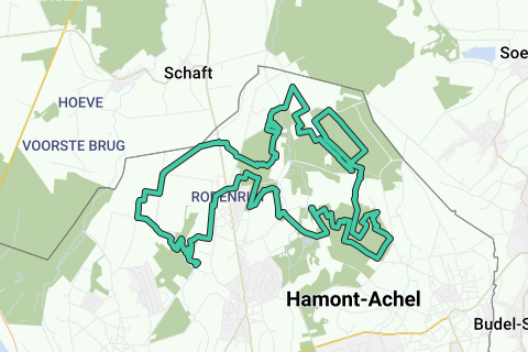 Faial Pool Zichzelf MTB Hamont-Achel • groene lus t Mulke - Mountainbikeroute | RouteYou