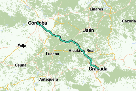 Taalkunde Alvast voeden A1.5h Walking: Camino Mozarabe Granada-Cordoba - Hiking route | RouteYou
