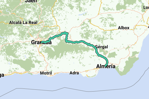Geroosterd Aarzelen Raad eens A1.5h Walking: Camino Mozarabe de Almeria Almeria-Granada - Hiking route |  RouteYou