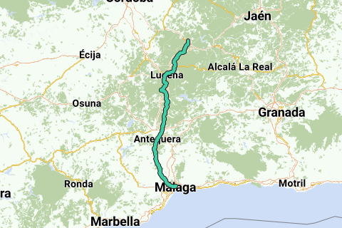 boog Melodieus Overredend A1.5i Walking: Camino Mozarabe de Malaga Malaga-Baena - Hiking route |  RouteYou
