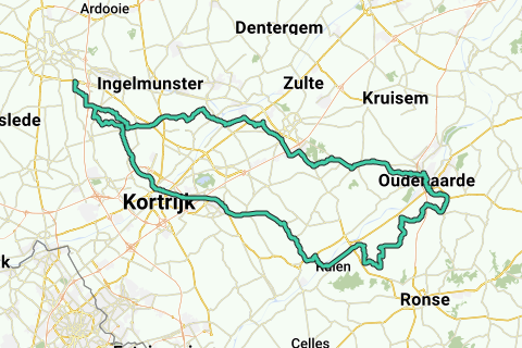 Oekene Kwaremont-Watermolenstraat-Patersberg-Koppenberg terug via ...