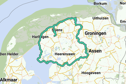 Nauwgezet Geurloos Berouw Langs de grenzen van Friesland - Racefietsroute | RouteYou