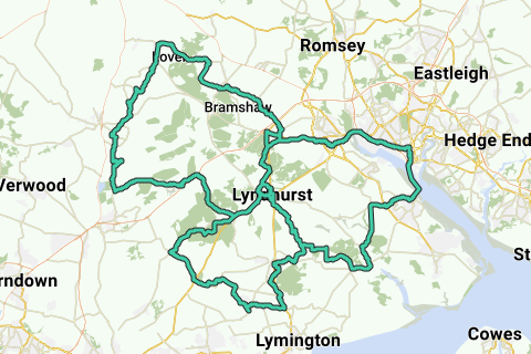 new forest cycle tracks map