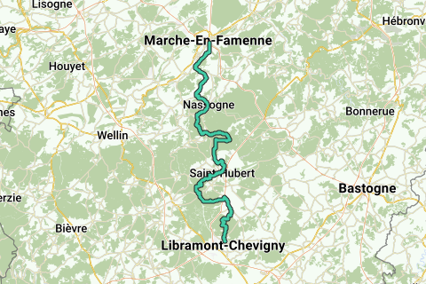Marche-en-Famenne - Libramont - Wandelroute | RouteYou