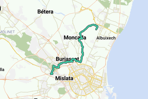 How to get to Metro Quart de Poblet in Quart De Poblet by Bus, Metrovalencia or Train?