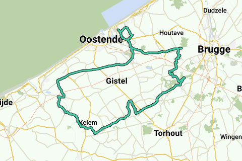 Bredene Koekelare Mannekesvere - Fietsroute | RouteYou